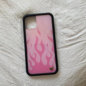Wildflower Pink Flames iPhone 11 case